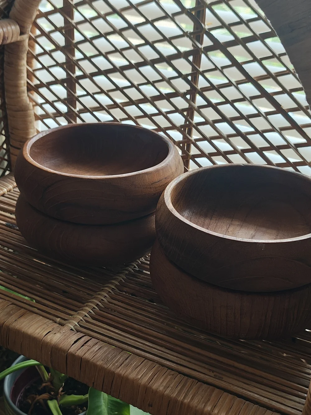 Goodwood Teak Salad Bowls-Set Of 4